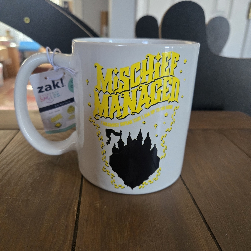 Mischief Managed Hogwarts Harry Potter Color Changing Mug New
